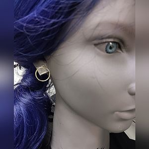 14 karat gold endless hoop earrings